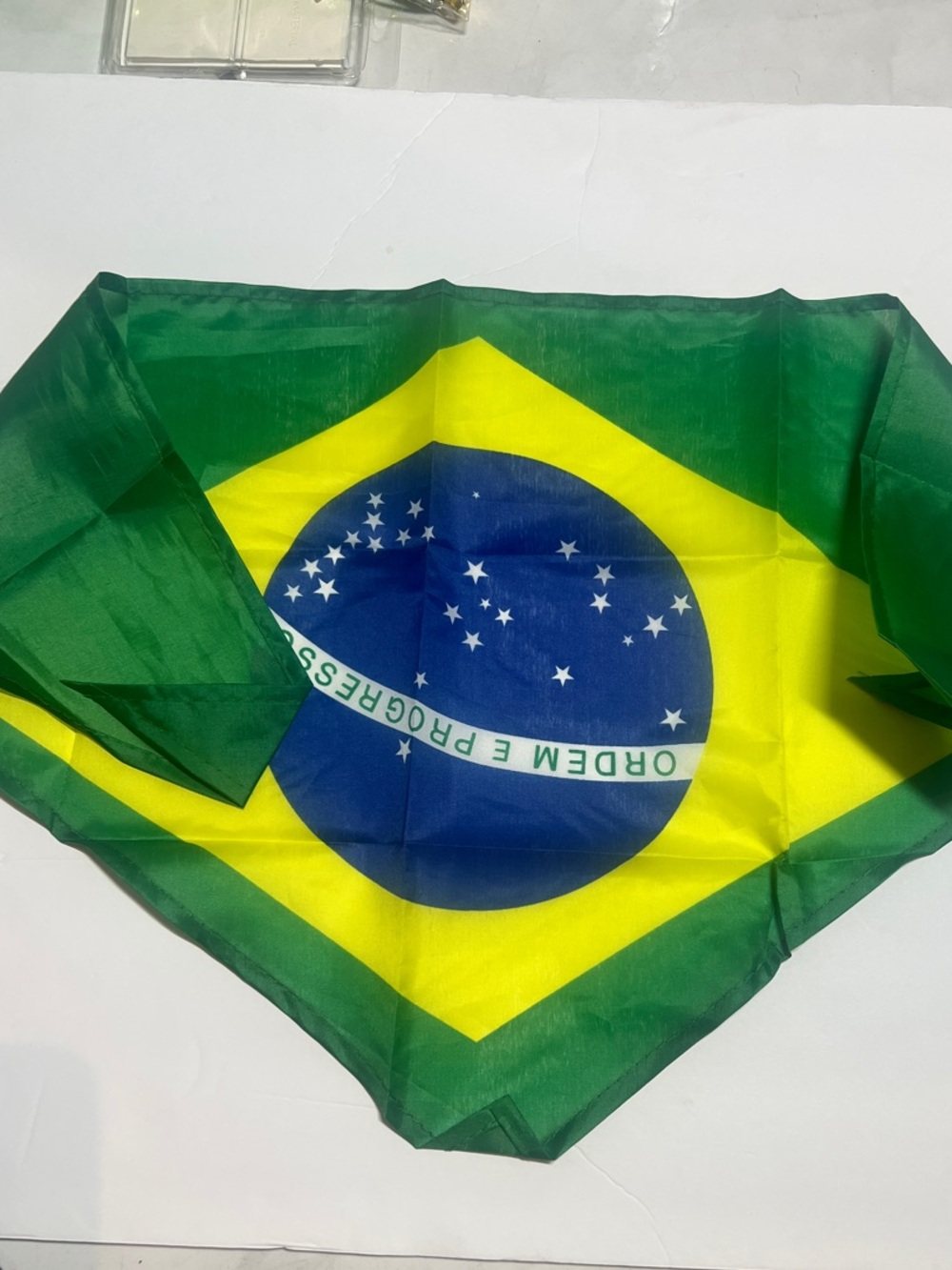Brazil Flag Hair Scarf in Green, Yellow & Blue